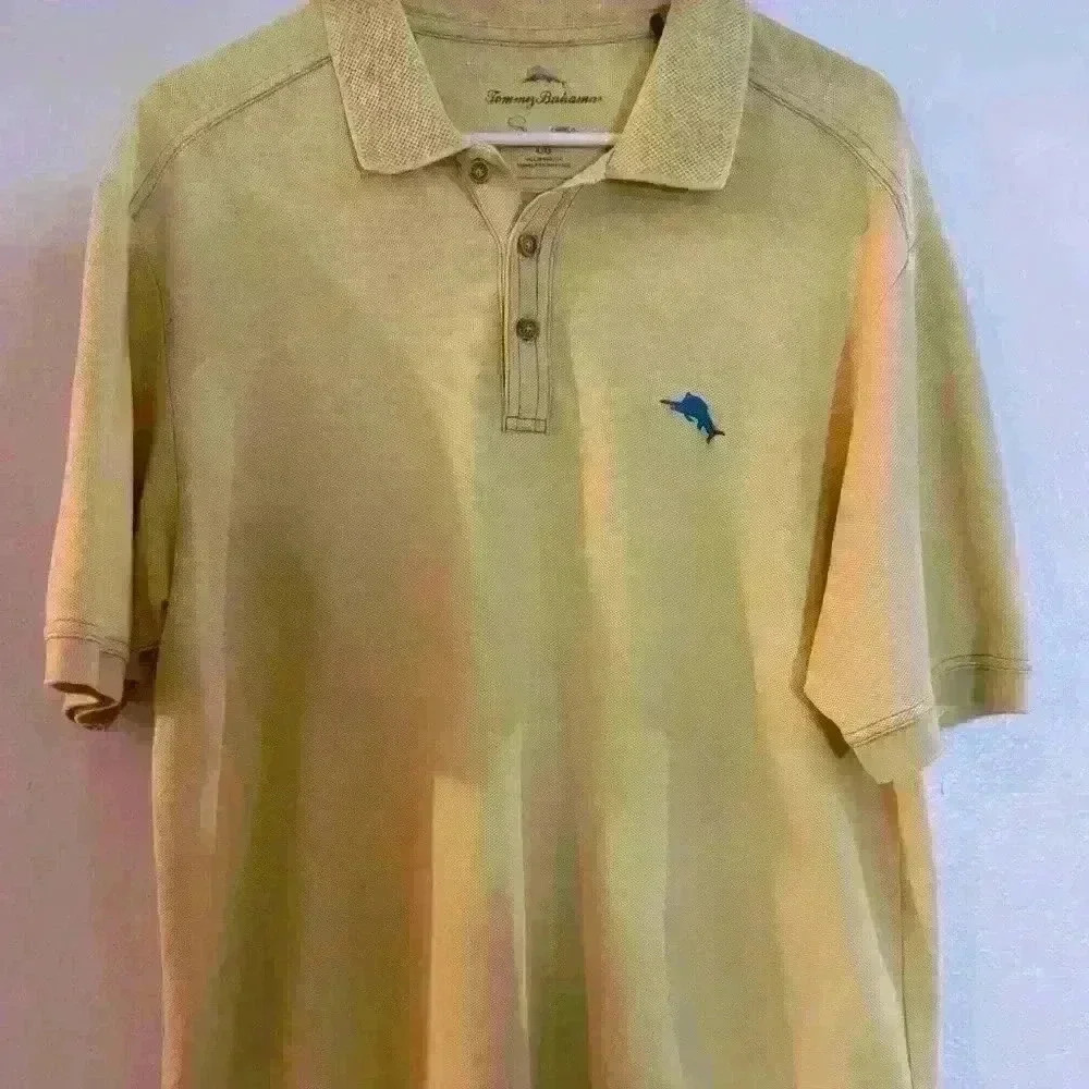 Tommy Bahamas Yellow Polo Shirt